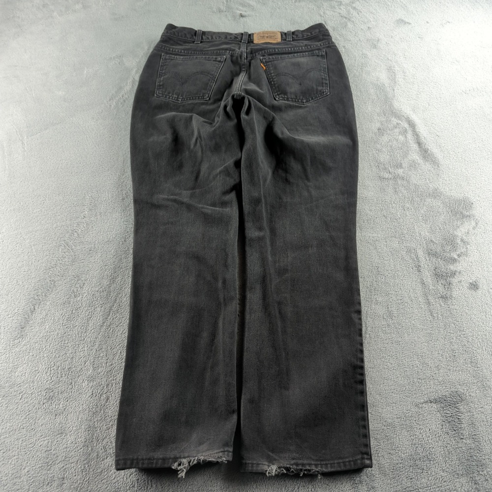 Vintage 90s Levis Jeans 36 (Fits 34x30) Black Faded Relaxed Orange Tab Canada